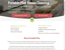 Tablet Screenshot of greenercarpetcleaning.com
